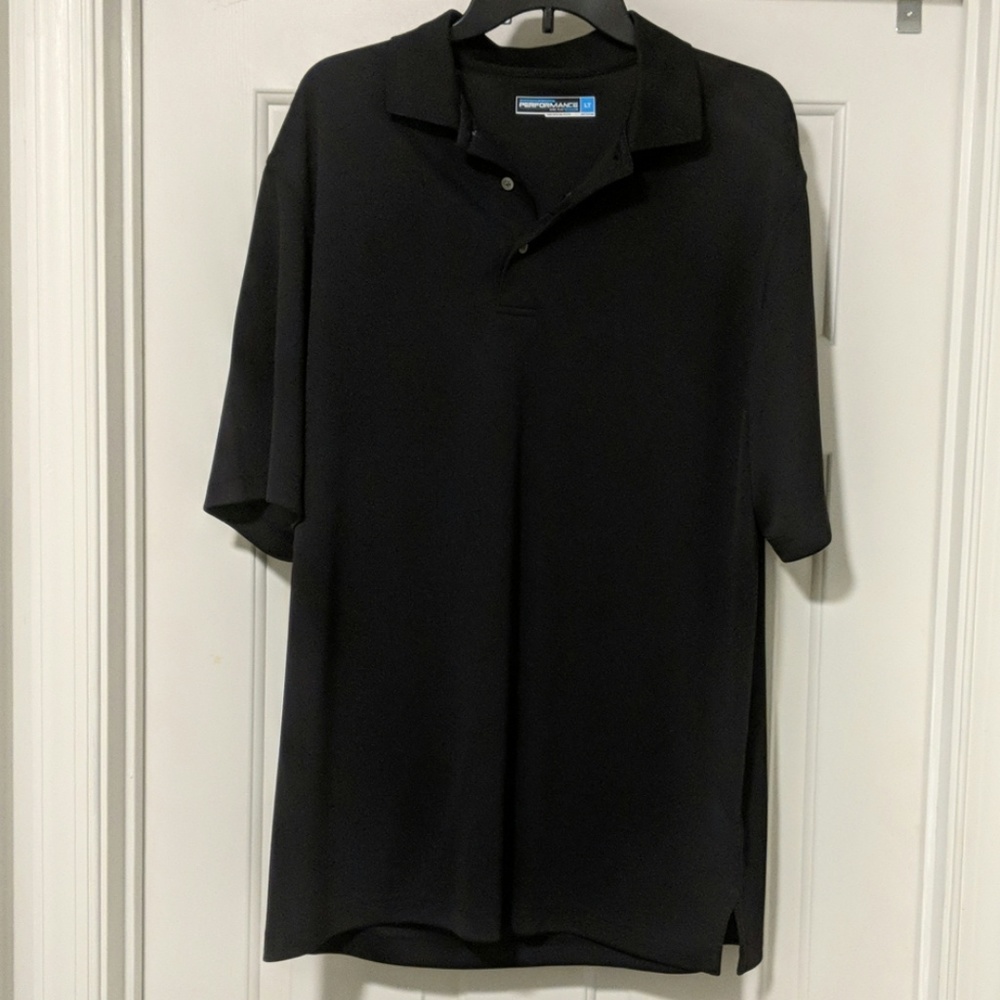 New Black Performance Polo